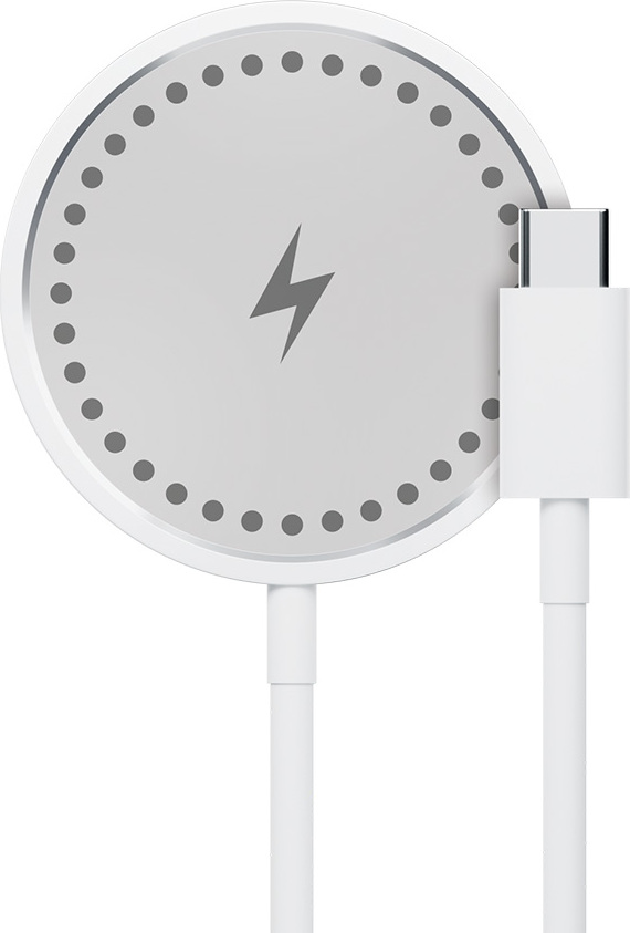 Maxlife MXWC-05 magnetická MagSafe bezdrátová nabíječka 15W bílá