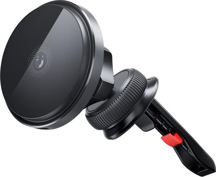 XO držák telefonu do ventilace auta magnetický s MagSafe CX015 s bezdrátovým nabíjením 15W, černá
