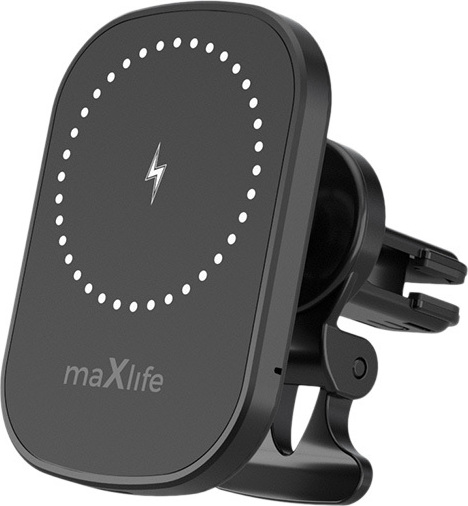 Maxlife držák telefonu do ventilace auta MXCH-16 magnetický MagSafe s bezdrátovým nabíjením 15W