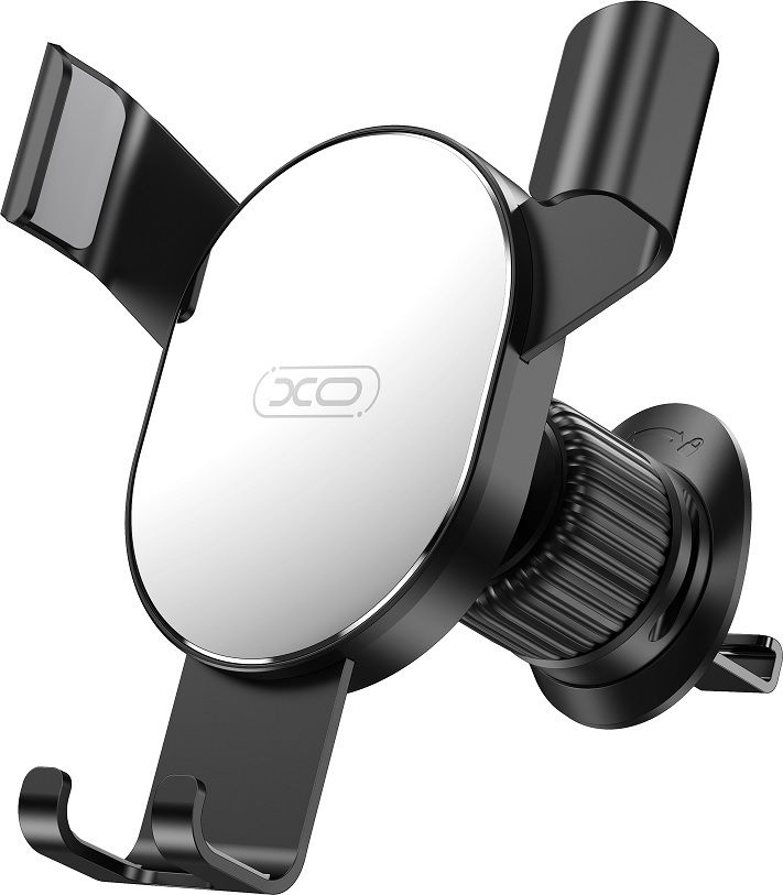 XO držák telefonu 126 silver-black do větrací mřížky auta