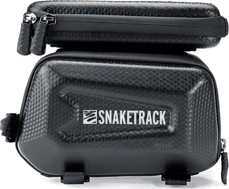 Snake Track voděodolná trojitá brašna na rám kola s držákem na telefon