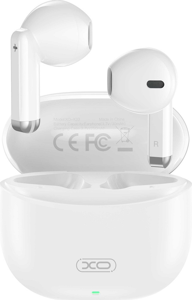 XO Bluetooth sluchátka X33 TWS bílá