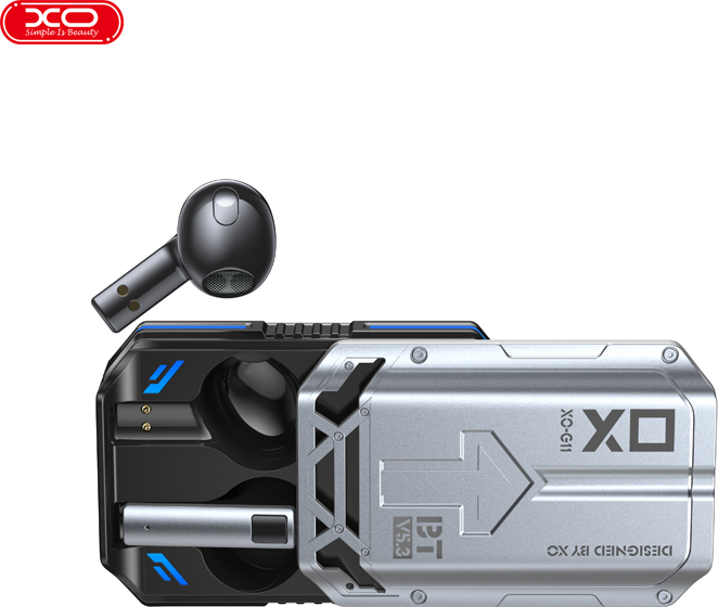XO Bluetooth sluchátka G11 TWS šedá