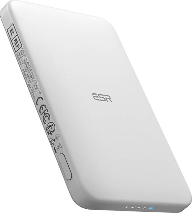 Magnetická powerbanka ESR Qi2 MagSlim 5000 mAh (bílá)