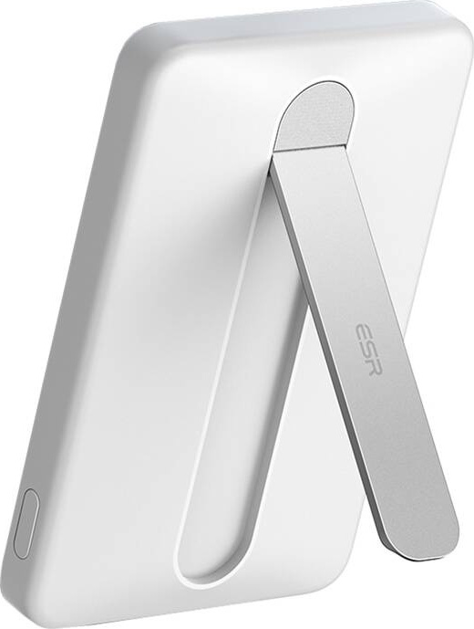 Magnetická powerbanka ESR Qi2 MagSlim 5000 mAh se stojánkem (bílá)