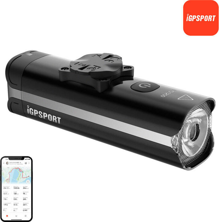 Přední světlo pro jízdní kolo iGPSPORT VS1200 w/M80 Smart