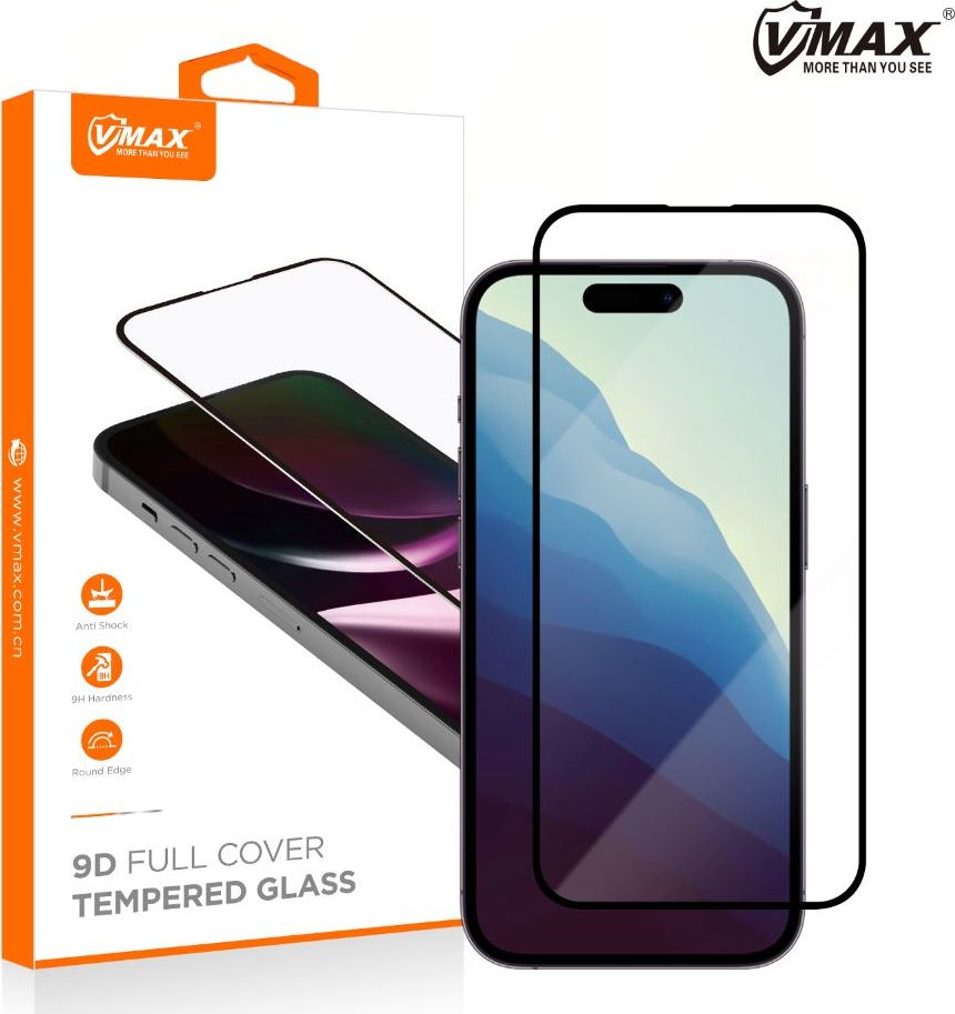 Tvrzené sklo Vmax 9D Glass pro iPhone 16 Plus 6,7