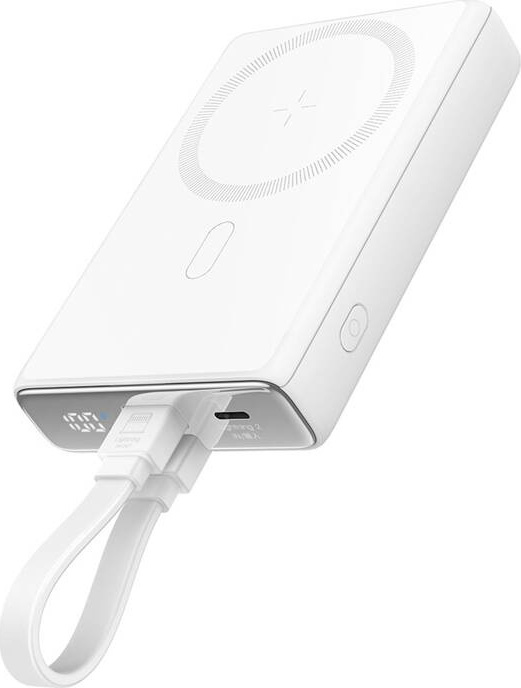 Magnetická MagSafe powerbanka Joyroom se stojánkem JR-PBM01, 20W, 10000mA (bílá)