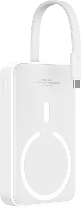 Baseus Mini 10000mAh 30W magnetická powerbanka s MagSafe (bílá)
