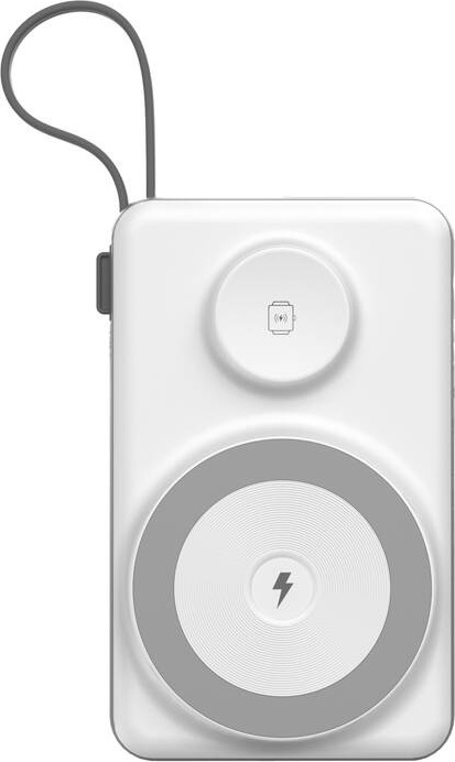 Choetech Powerbank B695 s MagSafe pro iPhone a Apple Watch 10000mAh LED (šedá)