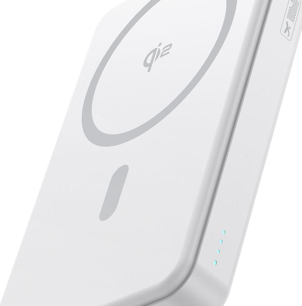 Magnetická power banka Baseus Airpow Qi2 MagSafe 10000mAh 22,5W s kabelem měsíc bílý