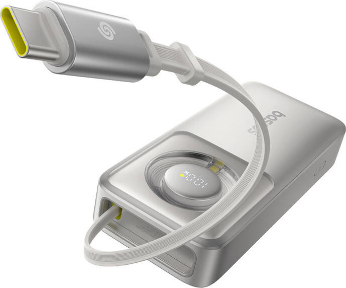 Powerbanka Baseus OS Free2Pull 10000mAh 30W + kabel USB-C (šedý)