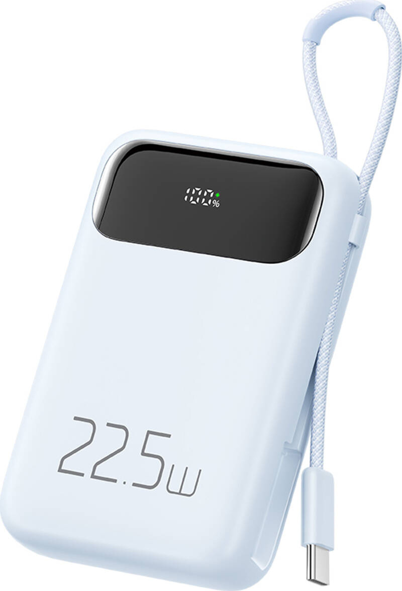 Power banka Mcdodo MC-3244 10000mAh, 22,5W, USB-C kabel (modrá)