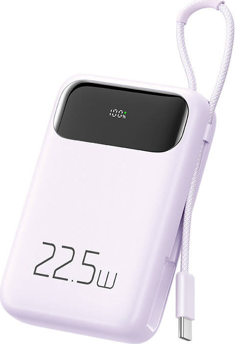 Mcdodo Power Bank MC-3245 10000mAh, 22,5W, s USB-C kabelem (fialová)