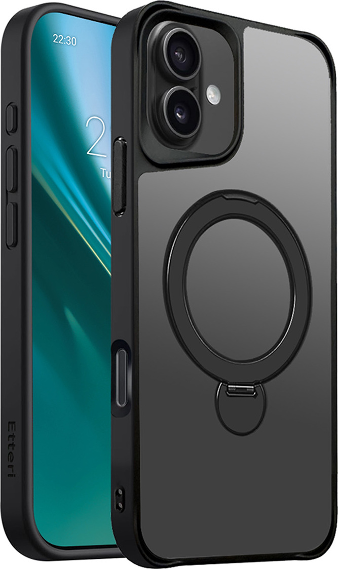 Pouzdro Etteri Matt Mag Ring pro iPhone 16 Plus 6,7