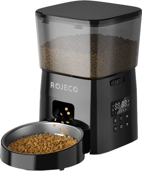 Automatické krmítko pro domácí zvířata Rojeco 2 l v knoflíkovém provedení