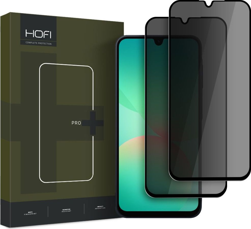 TVRZENÉ SKLO ZATMAVUJÍCÍ HOFI ANTI SPY GLASS PRO+ 2-PACK GALAXY A16 4G / 5G / A26 5G PRIVACY