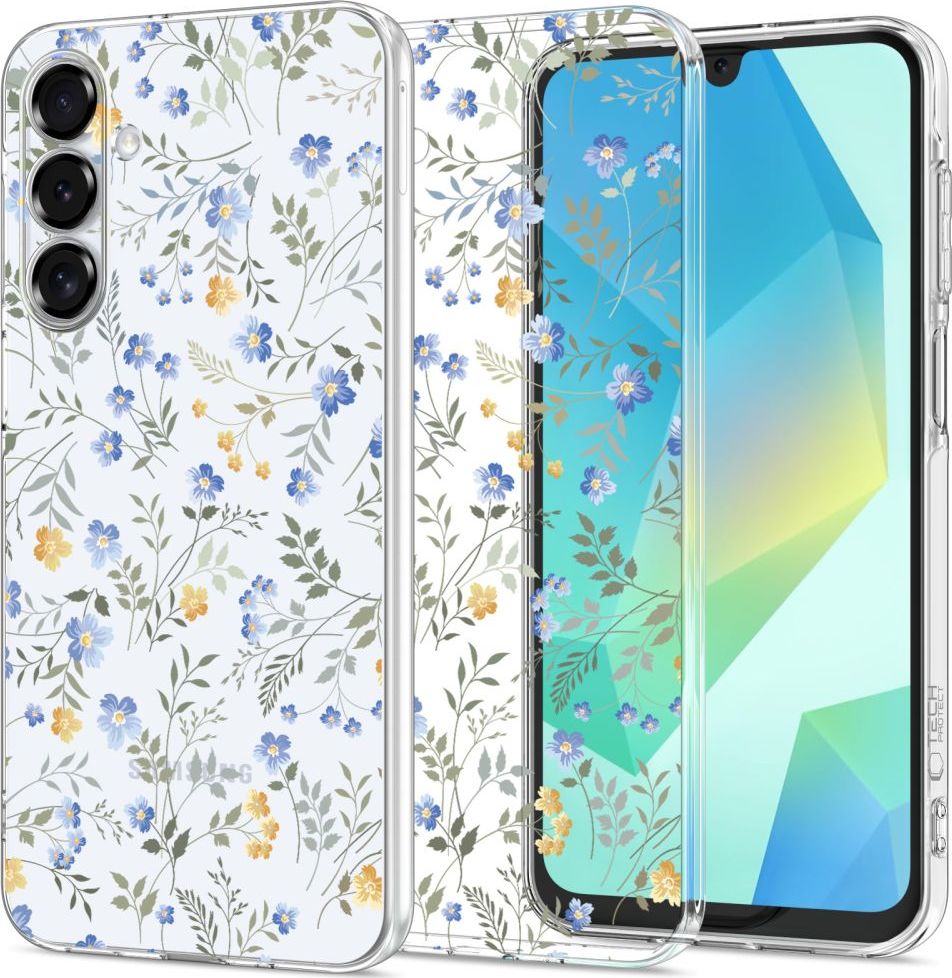 TECH-PROTECT FLEXAIR+ GALAXY A16 4G / 5G SPRING FLOWERS