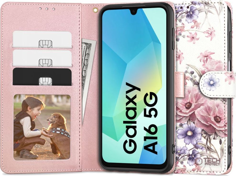 TECH-PROTECT WALLET GALAXY A16 4G / 5G BLOSSOM FLOWER