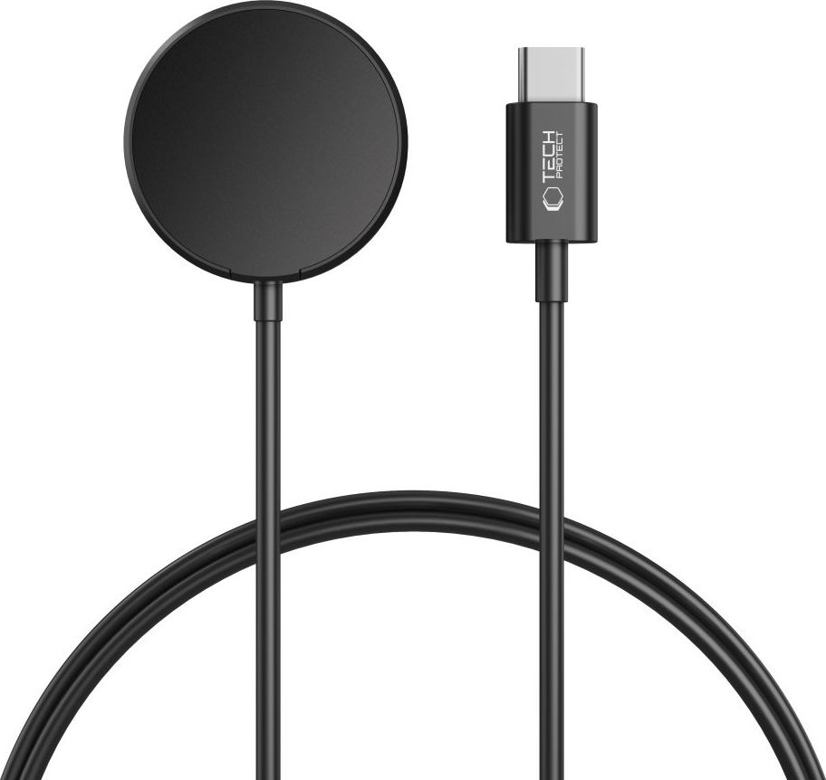 TECH-PROTECT MC03 ULTRABOOST MAGNETIC CHARGING TYPE-C CABLE 100CM SAMSUNG GALAXY WATCH BLACK