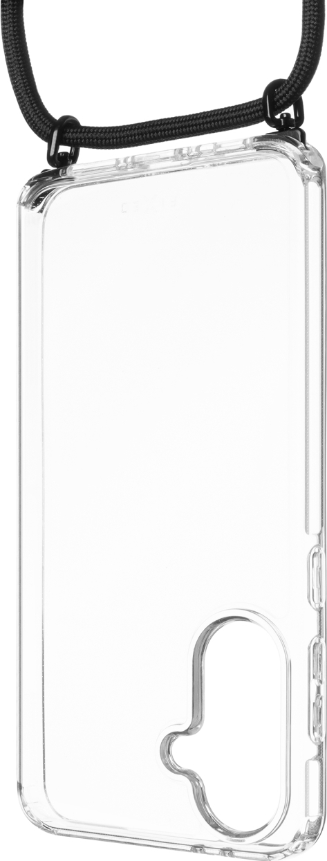 Pouzdro FIXED Pure Neck s odnímatelnou černou šňůrkou na krk pro Samsung Galaxy A36 5G/A56 5G