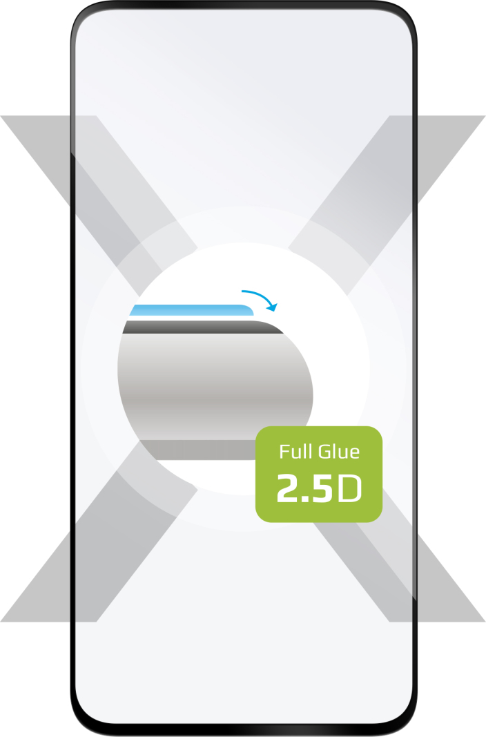 Ochranné tvrzené sklo FIXED Full-Cover pro Samsung Galaxy A55 5G, černé
