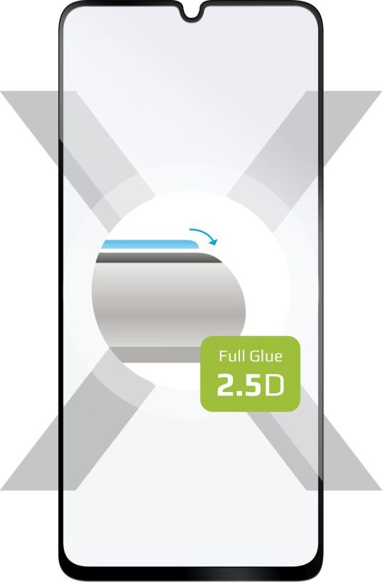 Ochranné tvrzené sklo FIXED Full-Cover pro Samsung Galaxy A25 5G, černé