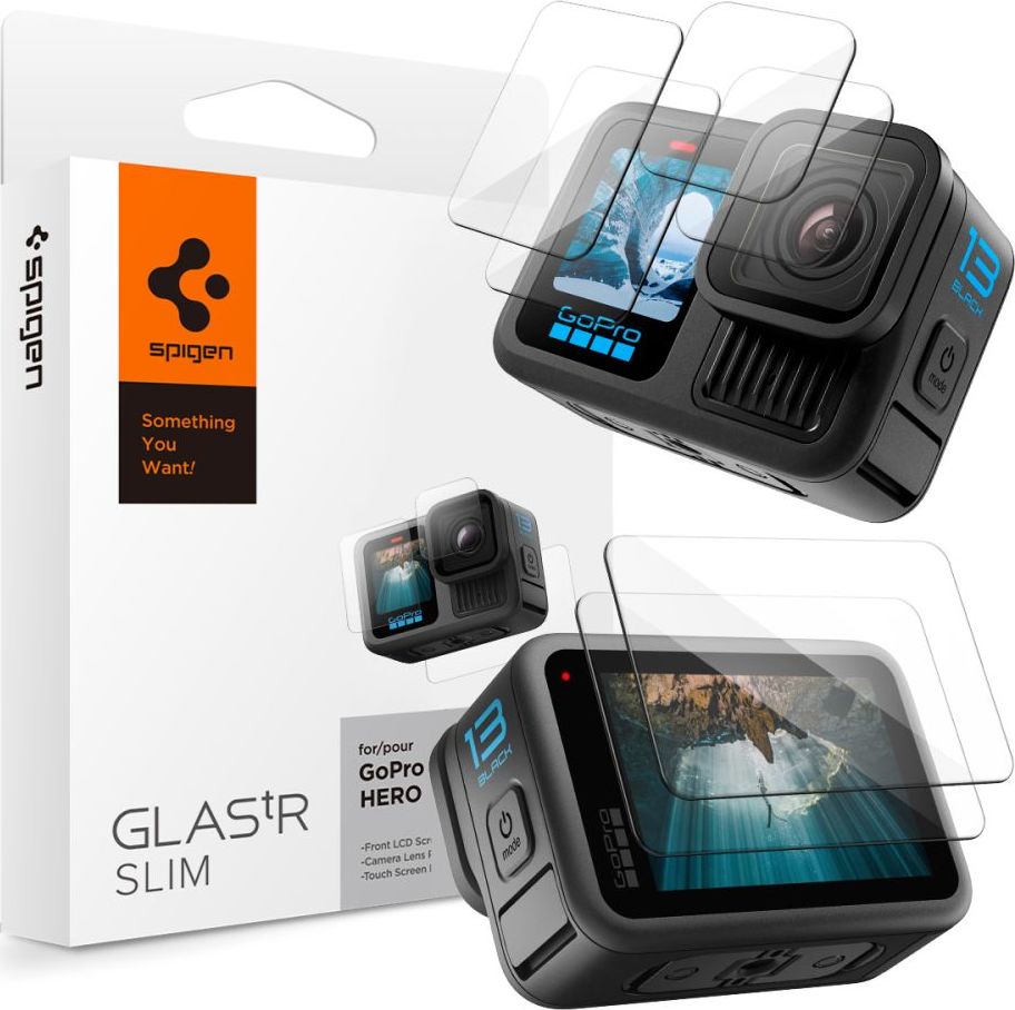 Tvrzené sklo SPIGEN GLAS.TR SLIM 2-SET GOPRO HERO 13 CLEAR