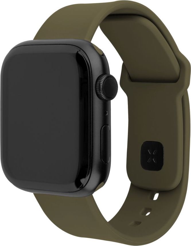 Set silikonových řemínků FIXED Silicone Sporty Strap pro Apple Watch 38/40/41mm, olivový