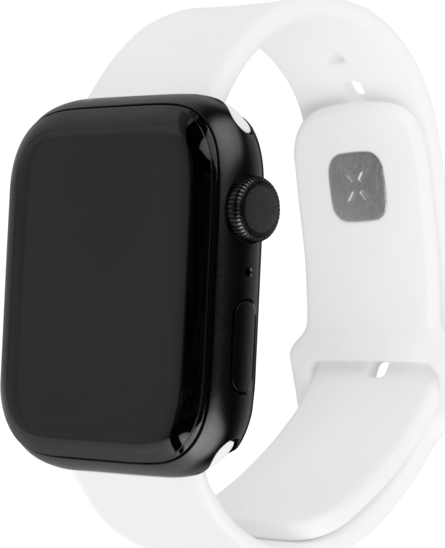Levně Set silikonových řemínků FIXED Silicone Sporty Strap pro Apple Watch 38/40/41mm, bílý