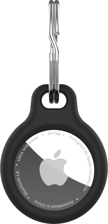 Silikonové pouzdro FIXED Silky pro Apple AirTag, černé