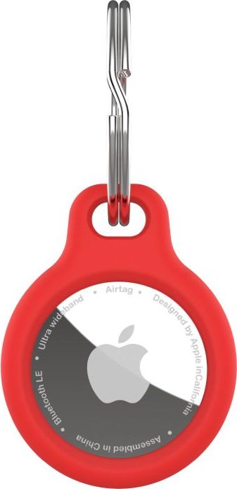 Silikonové pouzdro FIXED silky pro Apple AirTag, červené