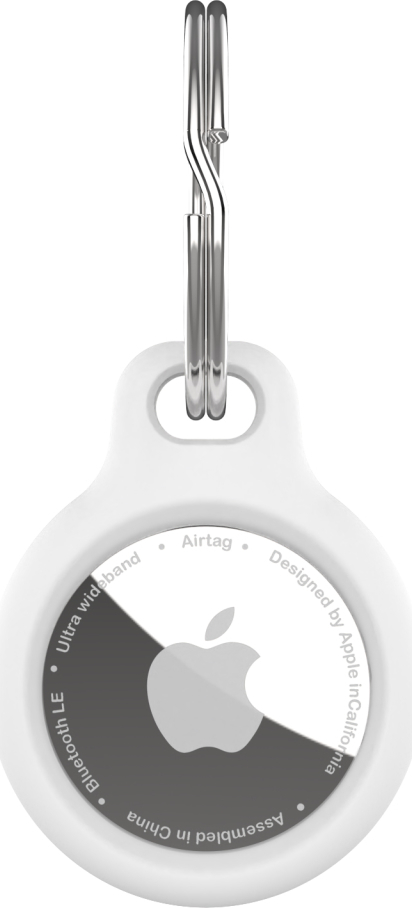 Silikonové pouzdro FIXED Silky pro Apple AirTag, bílé