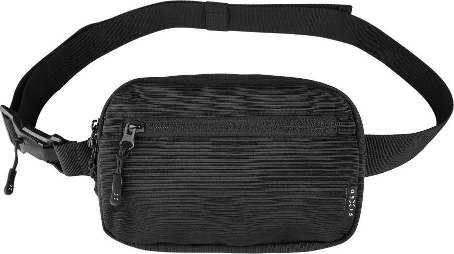 Taštička okolo pasu s kapsami FIXED Camino Belt, černá