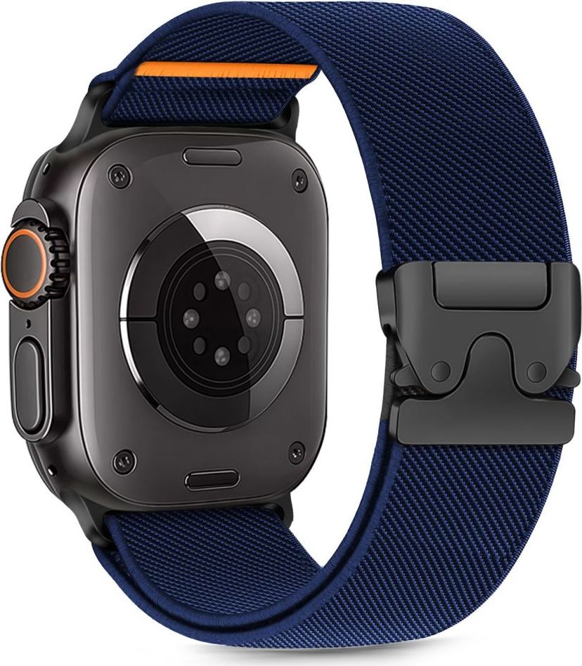 TECH-PROTECT Řemínek NYLON CLASP APPLE WATCH 6 / 7 / 8 / 9 / 10 / SE / ULTRA 1 / 2 (44 / 45 / 46 / 49 MM) NAVY