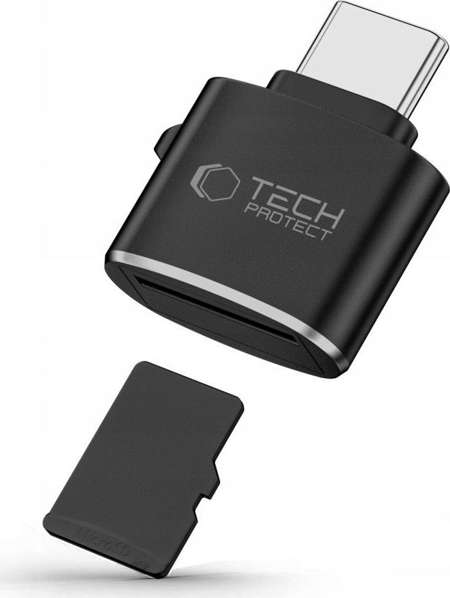 TECH-PROTECT ULTRABOOST TYPE-C TO CARD READER MICRO SD/TF BLACK