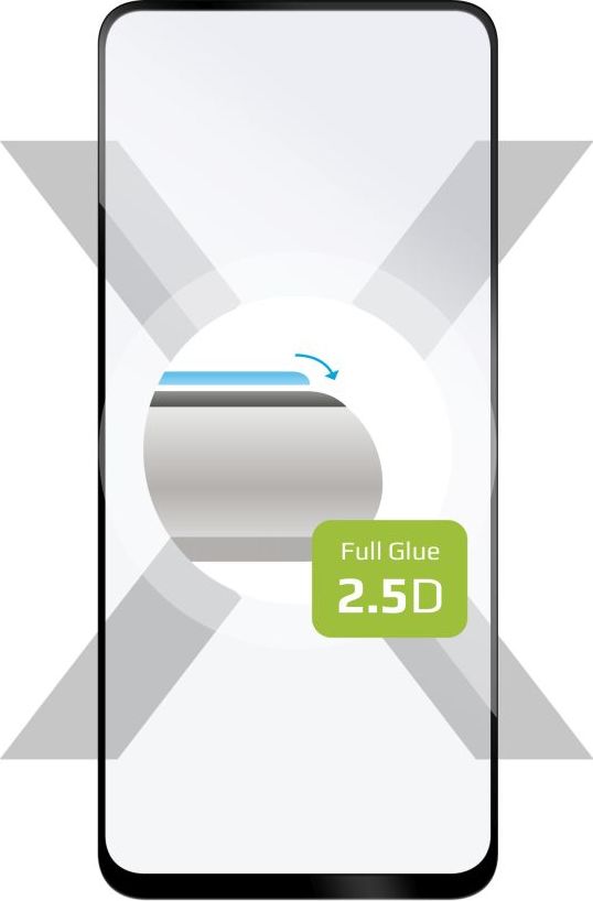 Ochranné tvrzené sklo FIXED Full-Cover pro Motorola Moto G23, černé