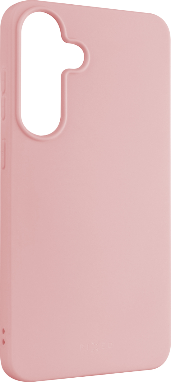 Zadní pogumovaný kryt FIXED Story pro Samsung Galaxy S25+, růžový