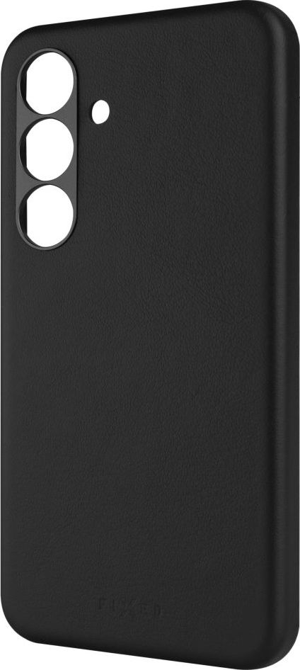 Kožený zadní kryt FIXED MagLeather s podporou MagSafe pro Samsung Galaxy S25, černý