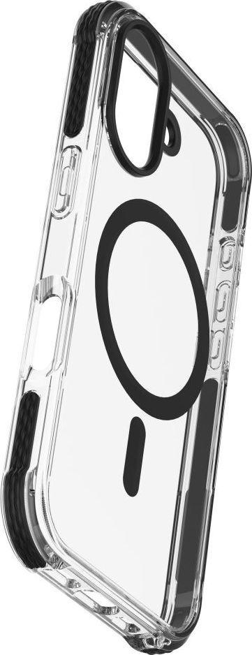 Ochranný kryt Cellularline Tetra Force Strong Guard Mag s podporou Magsafe pro Apple iPhone 16 Plus, transparentní