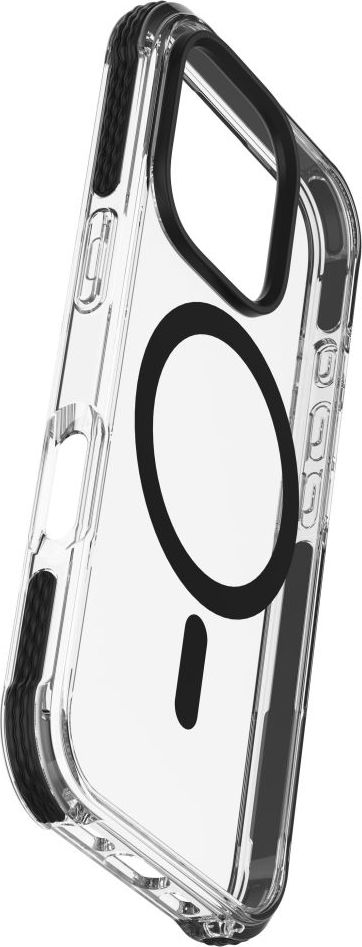 Ochranný kryt Cellularline Tetra Force Strong Guard Mag s podporou Magsafe pro Apple iPhone 16 Pro Max, transparentní