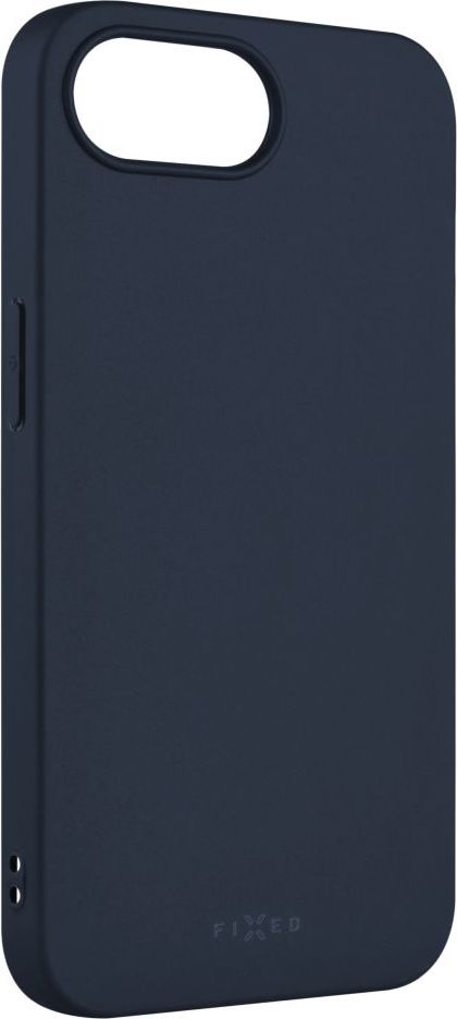 Zadní pogumovaný kryt FIXED Story pro Apple iPhone 16e, modrý