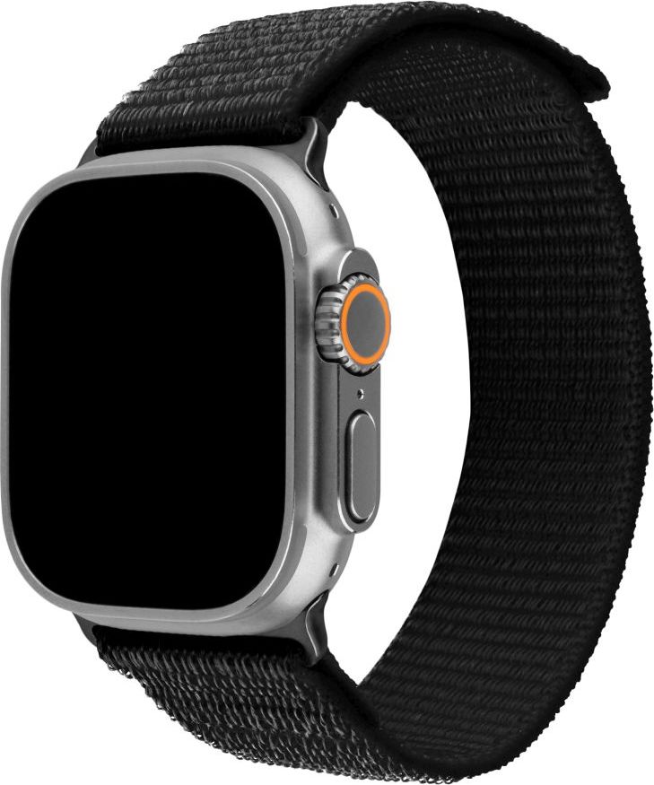 Nylonový řemínek FIXED Nylon Sporty Strap pro Apple Watch Ultra 49mm, černý