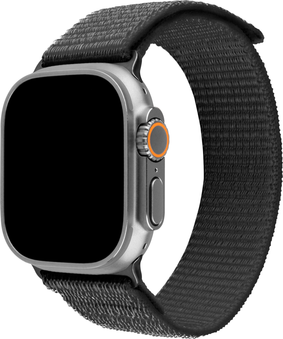 Nylonový řemínek FIXED Nylon Sporty Strap pro Apple Watch Ultra 49mm, tmavě šedý