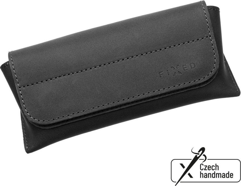 Pouzdro na brýle FIXED Case for glasses s kapsou pro smart tracker, černé