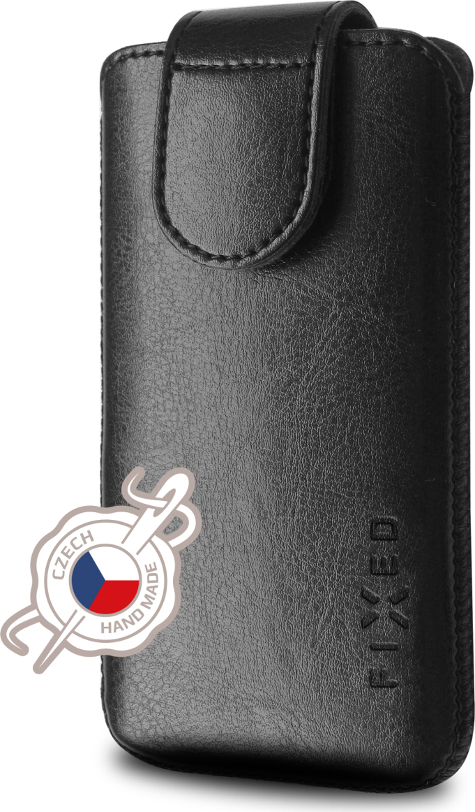 Pouzdro FIXED Sarif se zavíráním, PU kůže, velikost 4XL+, černé