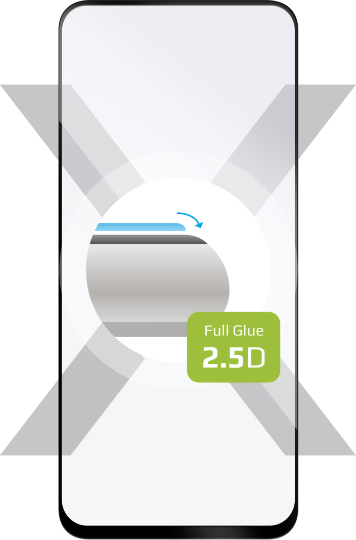 Ochranné tvrzené sklo FIXED Full-Cover pro Motorola Moto G54 5G/G54 Power Edition/G64, černé