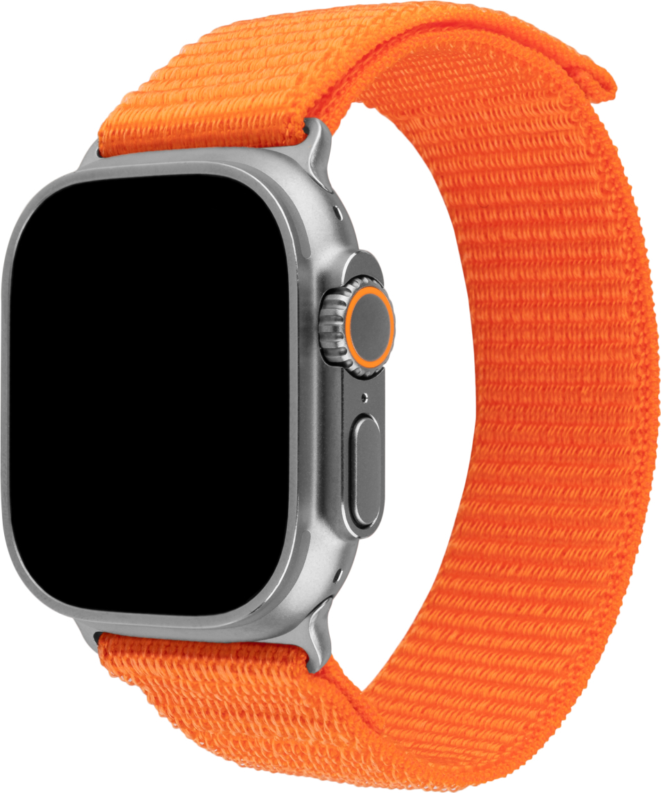 Nylonový řemínek FIXED Nylon Sporty Strap pro Apple Watch Ultra 49mm, oranžový