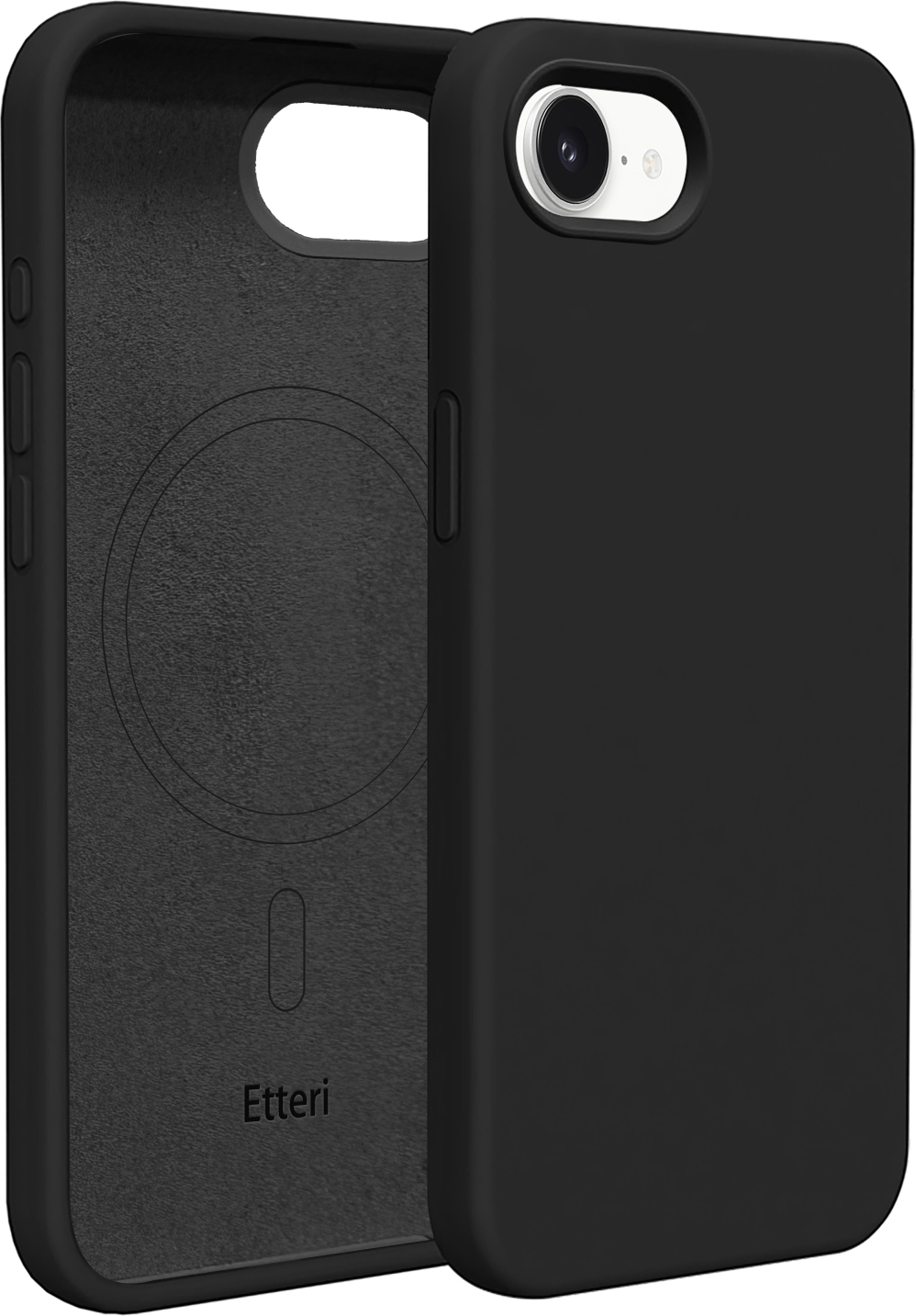 Etteri silikonové pouzdro Mag pro iPhone 16e černé
