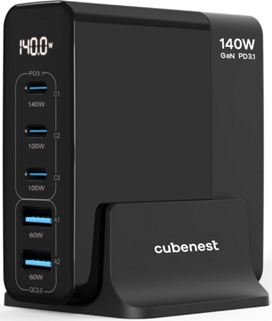 Cubenest PD GaN Adaptér 140W S5D0